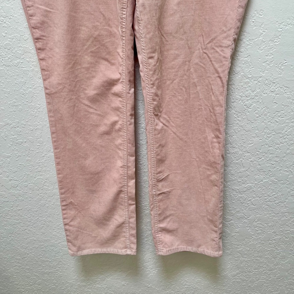 Talbots Flawless Five Pocket Corduroy Pants Pink Straight Leg Womens 14 Blush - Picture 4 of 8